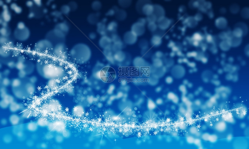 圣诞背景雪花火星和光片元素图片