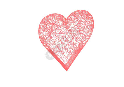 心脏表面由三维导体3D组成图片