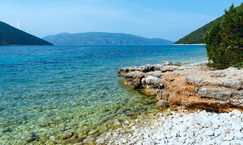 安提萨莫斯海滩希腊凯法罗尼亚的夏季景观图片