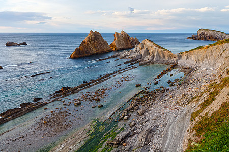 ArniaBeach西班牙大洋海岸日落观测图片