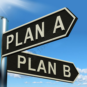 计划A或B选择显示战略变化Dilema显示选择背景图片