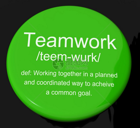团队定义按钮显示联合努力与作团队定义按钮显示联合努力与作图片