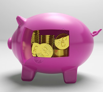 欧洲在猪中展示财富和成功图片