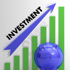 显示利润增加或收入的提高投资图背景图片