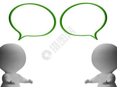 语音泡和3D字符显示讨论和GossipGossip背景图片