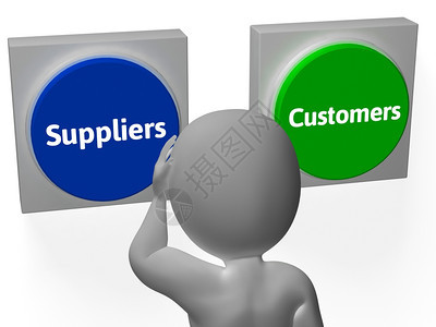 供应商客户显示供应商或分销的按钮图片