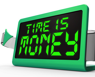 时间钟显示晚和慢间是货币钟显示有价值的重要资源图片