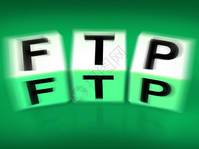 FTP显示文件传输协议的块显示图片
