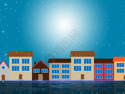 代表住房太阳和宅的城市房图片