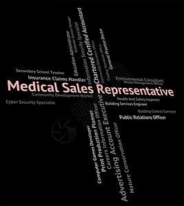 医疗销售代表市场医药和治疗背景图片