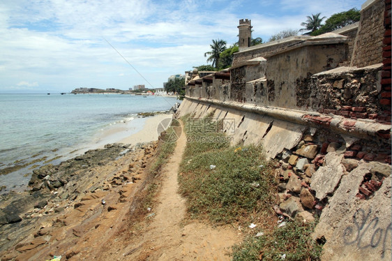 委内瑞拉帕马尔堡附近海岸的足迹图片