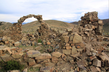 玻利维亚索尔岛的废墟图片