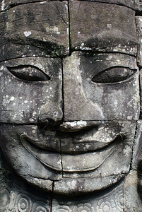 柬埔寨吴哥市Bayon寺的切面图片