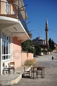 土耳其Turkish村的建筑和人图片