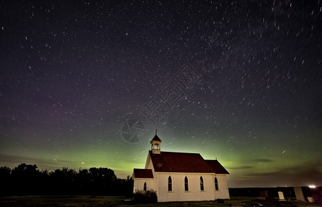 萨斯喀彻温加拿大AurorBorealis图片