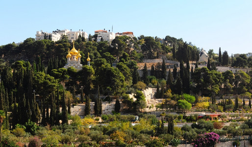耶路撒冷橄榄山上的俄罗斯圣玛格达琳教堂图片
