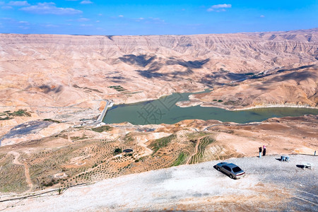 约旦AlMujib谷和大坝图片