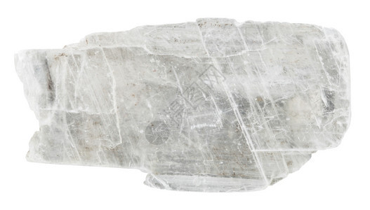 收集自然岩石的大型白底绝缘的燕尾石晶矿图片