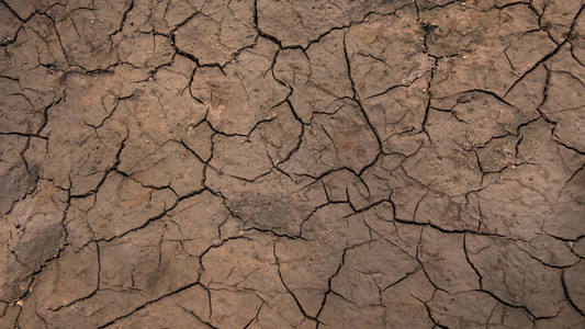 纹理干裂干枯的泥土全球变暖的影响裂土质地背景图片