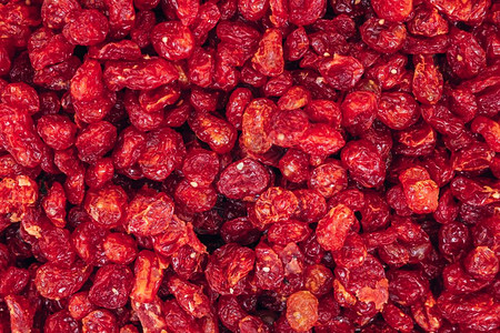 近距离观察干红莓果类作为食物背景图片