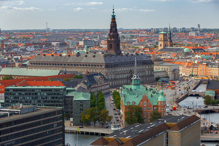 从基督救世主教堂的钟楼空中观察这座城市哥本哈根瑞典图片