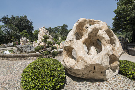 泰国春武里省芭堤雅市附近百万年石园的石雕泰国芭堤雅2018年11月泰国芭堤雅百万年石园图片
