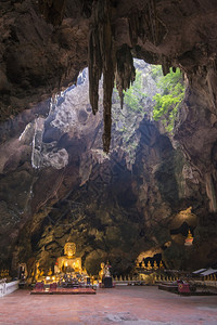泰国法查布里省胡市或菲特布法查山洞WatThamKhaoLuang洞穴的大佛泰国Phetburi2019年月209年月图片