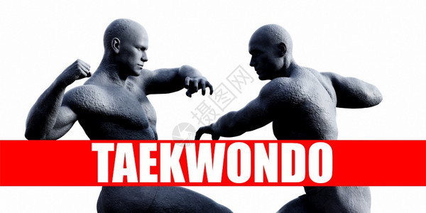 Taekwondo战斗体育背景背景图片