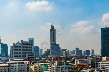 BANGKOK泰国2018年月日泰国08年月日泰国曼谷现代天空建筑背景图片