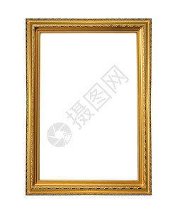 金木框在白色背景上被隔离有剪切路径易于部署图片