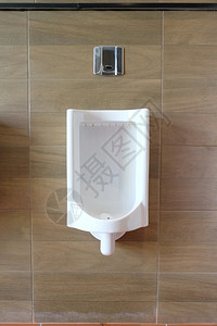 男子厕所的白色小便池室内装饰设计您的工作概念图片