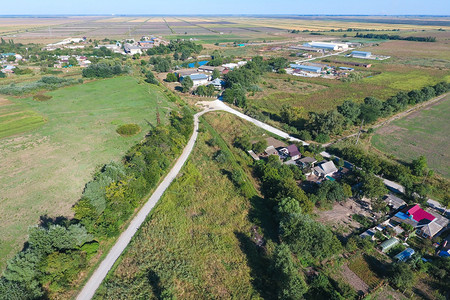 微信公众号小图小村庄的顶部景色村上方的空气摄影图绘制背景