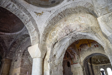 土耳其圣尼古拉教堂的建筑寺庙墙上的Demre墙柱子和壁纸图片