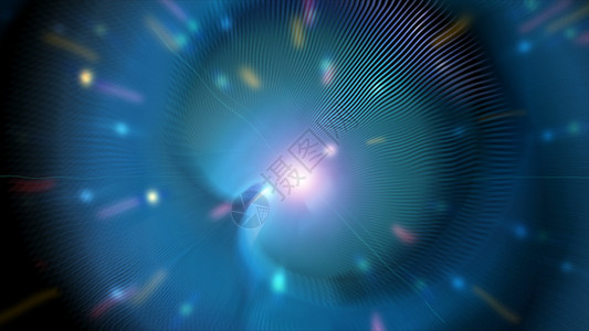 具有模糊效果的空间发光粒子光隧道3d渲染背景计算机生成背景具有模糊效果的空间中有光泽粒子的光隧道3d渲染背景计算机生成的背景图片