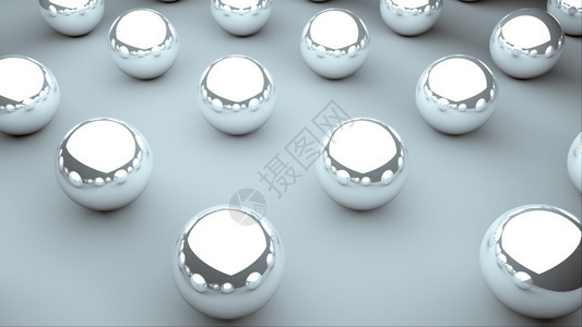 许多有反光镜的闪球在表面等深背景现代计算机生成3D转换背景许多有反光镜的闪球在表面现代计算机生成背景图片