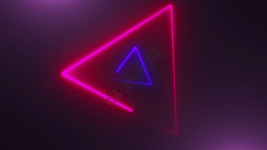 空间中许多有线三角形抽象计算机生成背景3D转换回圆空间中许多有线三角形3D转换图片