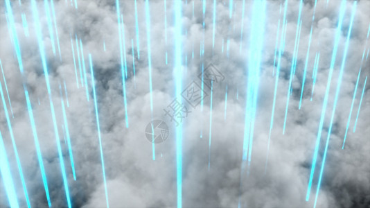 由计算机生成的云层密度和电线直射束从以上3d显示为现实背景计算机生成的云层密度和电线直射3d显示为现实背景图片