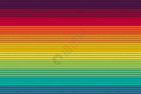 彩虹线条现代软梯度线作为多彩背景