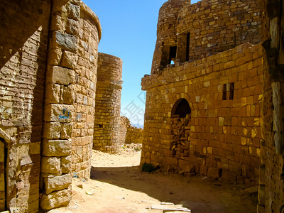 萨那市也门传统的房屋图片