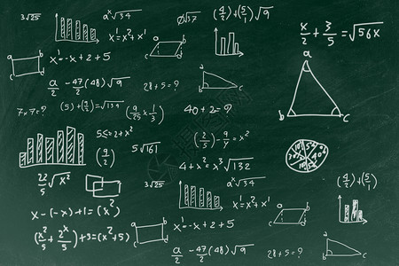 写数学公式背景的圆板回到学校教育的概念背景
