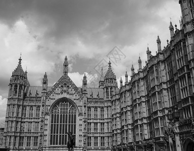 英国伦敦西敏斯特宫黑人和白伦敦议会大厦黑人和白图片