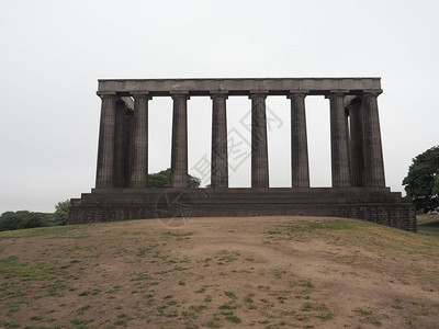 联合王国爱丁堡CaltonHill的苏格兰纪念碑爱丁堡CaltonHill的纪念碑图片