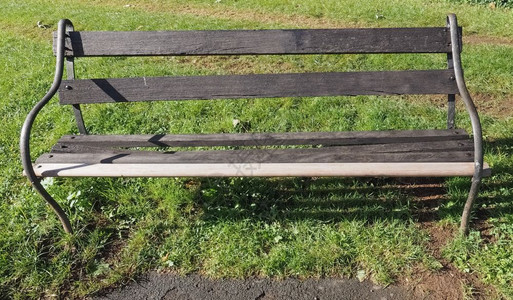 公共园的木板凳座椅图片