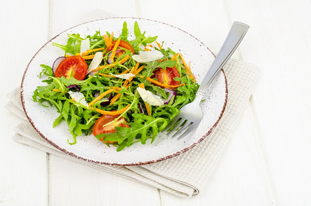轻蔬菜沙拉减重概念健康饮食工作室照片图片
