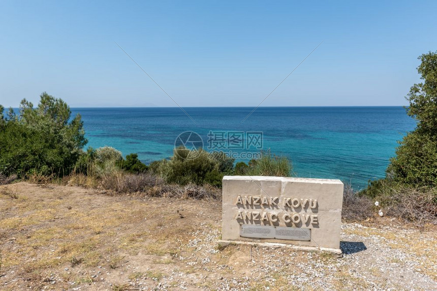 ANZAC湾第一次世界大战地点ANZACs降落在土耳其卡纳莱的加利波半岛上图片