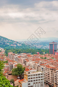 2018年5月日土耳其布尔萨的市中心空城景色土耳其布尔萨的市中心政景色图片