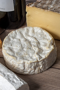 传统诺曼底法式乳酪奶制品背景图片