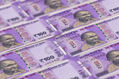印度货币卢比钞票特辑照片新德里图片