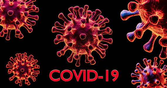 血液显微镜下的流感COVID19细胞图象新冠新冠爆发流感的背景3D制导器为疾病细胞的体健康风险概念新冠新冠爆发流感背景3DRen背景图片