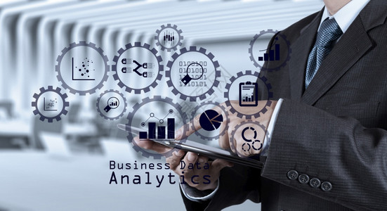 商业数据分析管理与KPI财务图表和连接的渔具编码与KPI财务图表和连接图片